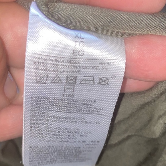 EUC Old Navy Forest Green Tropical Leaf Dress - Picture 4 of 4